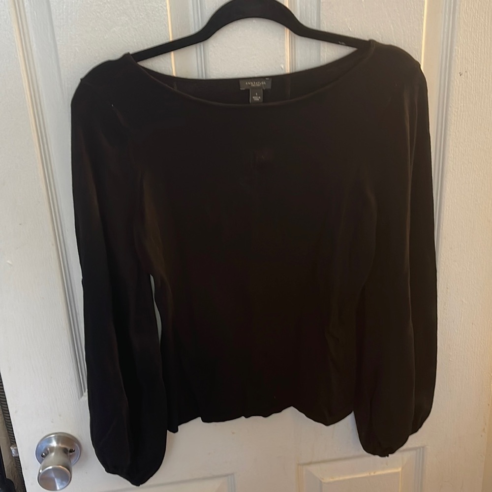Black long sleeve top